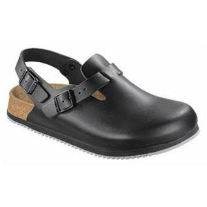 Women's Birkenstock &Tokyo Super Grip& Clog - 6-6.5US / 37EU B / Black Leather