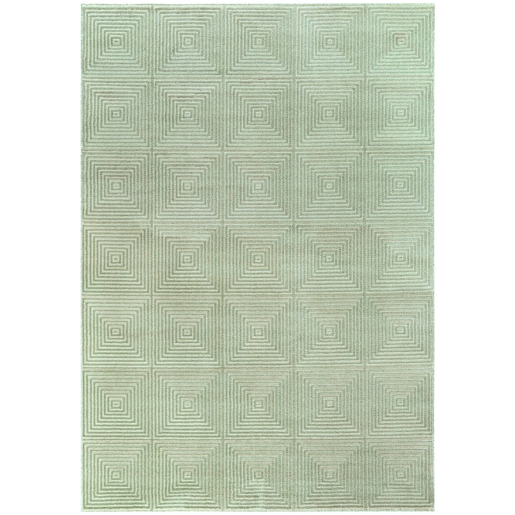 Balta Cabell Olive 5 ft. x 7 ft. Geometric Area Rug, Green