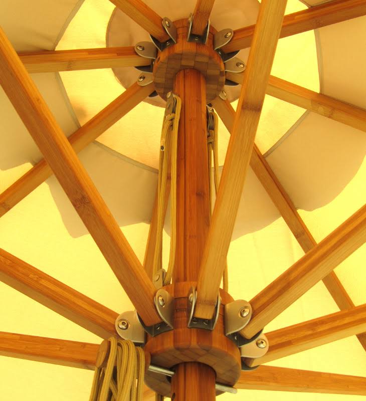 Bambrella Levante Rectangle Bamboo Umbrellas