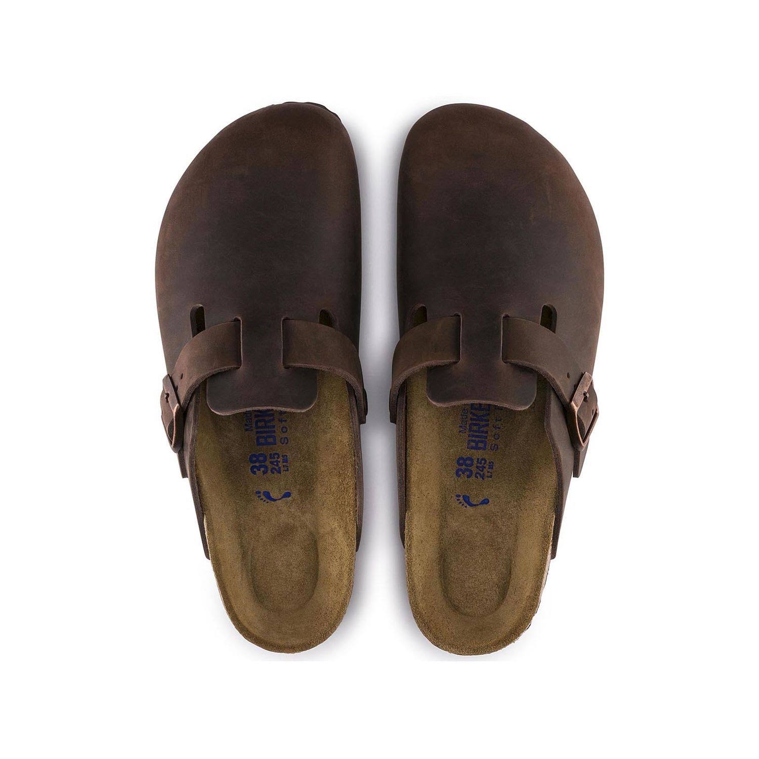 Birkenstock Boston Soft Footbed (42 Habana Oiled Leather)