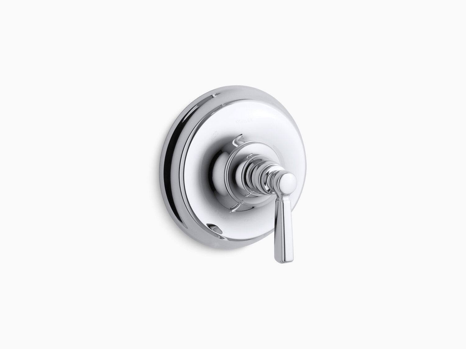 Kohler K-TS10584-4 Bancroft Rite-Temp Valve Trim with Metal Lever Handle Vibrant Brushed Nickel