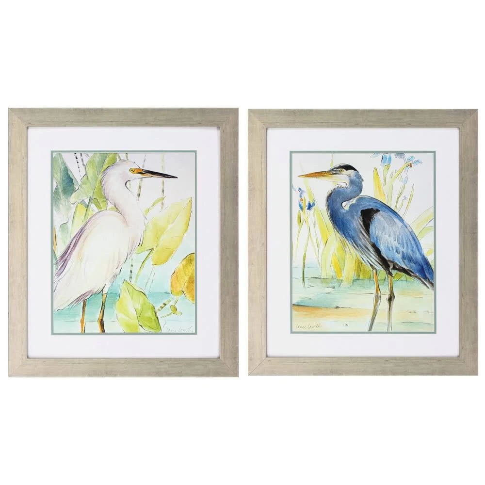 Propac Heron Egret Framed Art (Set of 2)