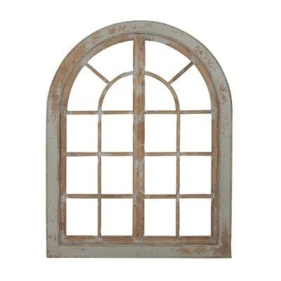 Arch Wall Decor One Allium Way Color: Gray