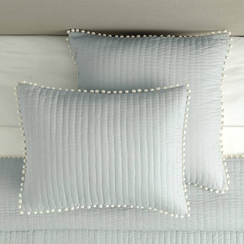Audree Pom Pom Sham Ivory - Ballard Designs