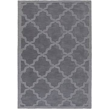 Blankenship Geometric Handmade Wool Gray Area Rug Charlton Home Rug Size: Rectangle 4& x 6&