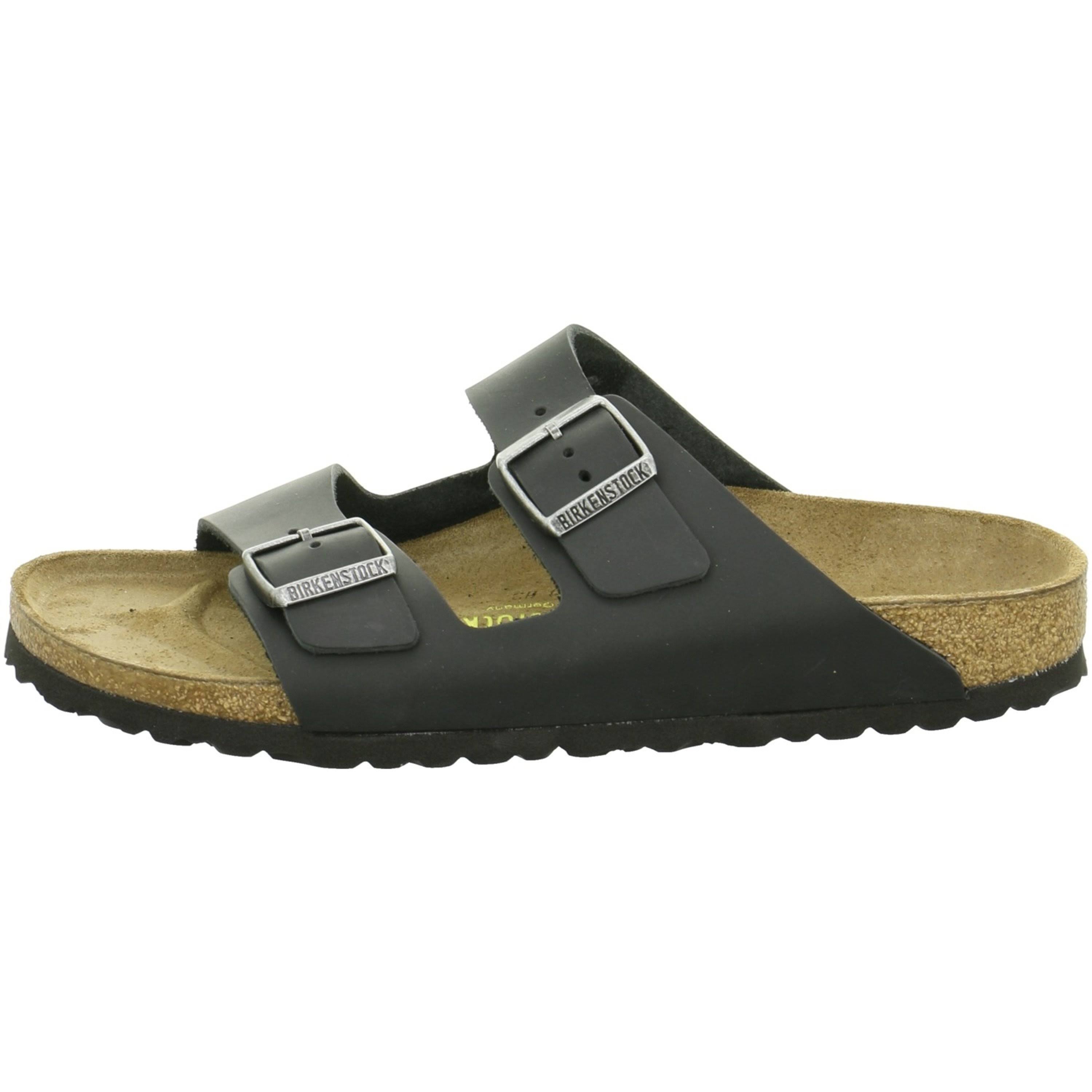 Birkenstock Black Leather Arizona Sandals