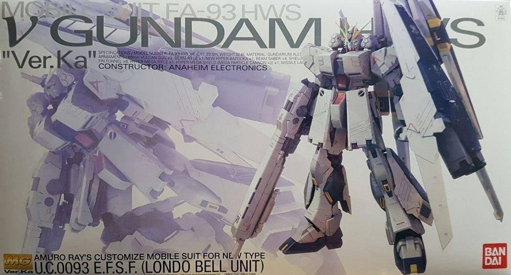Gundam mg 1/100 Nu Gundam HWS (Ver. Ka) Exclusive Model Kit