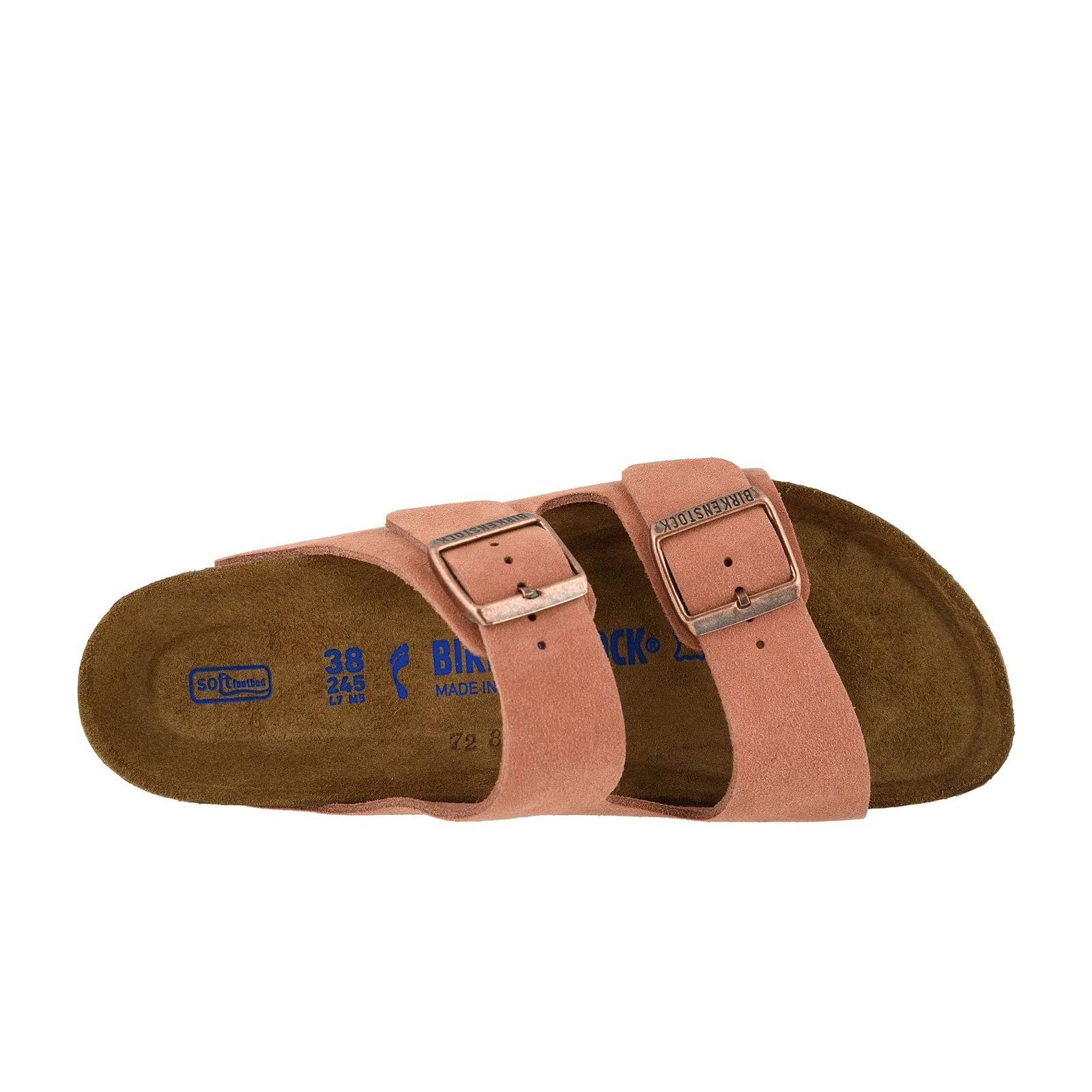 Birkenstock Women's Arizona Soft Footbed Sandals - Earth Red 37