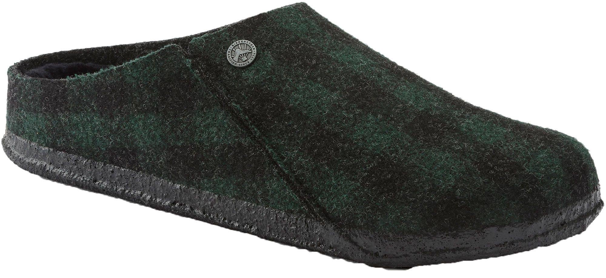 Birkenstock Men's Zermatt Shearling Slipper - 42 - Plaid Green / Black