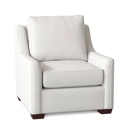 L? A 33x22 Wide Armchair Birch Lane Body Fabric: Classic Bleach White
