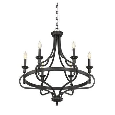 Eshan 6 - Light Candle Style Empire Chandelier