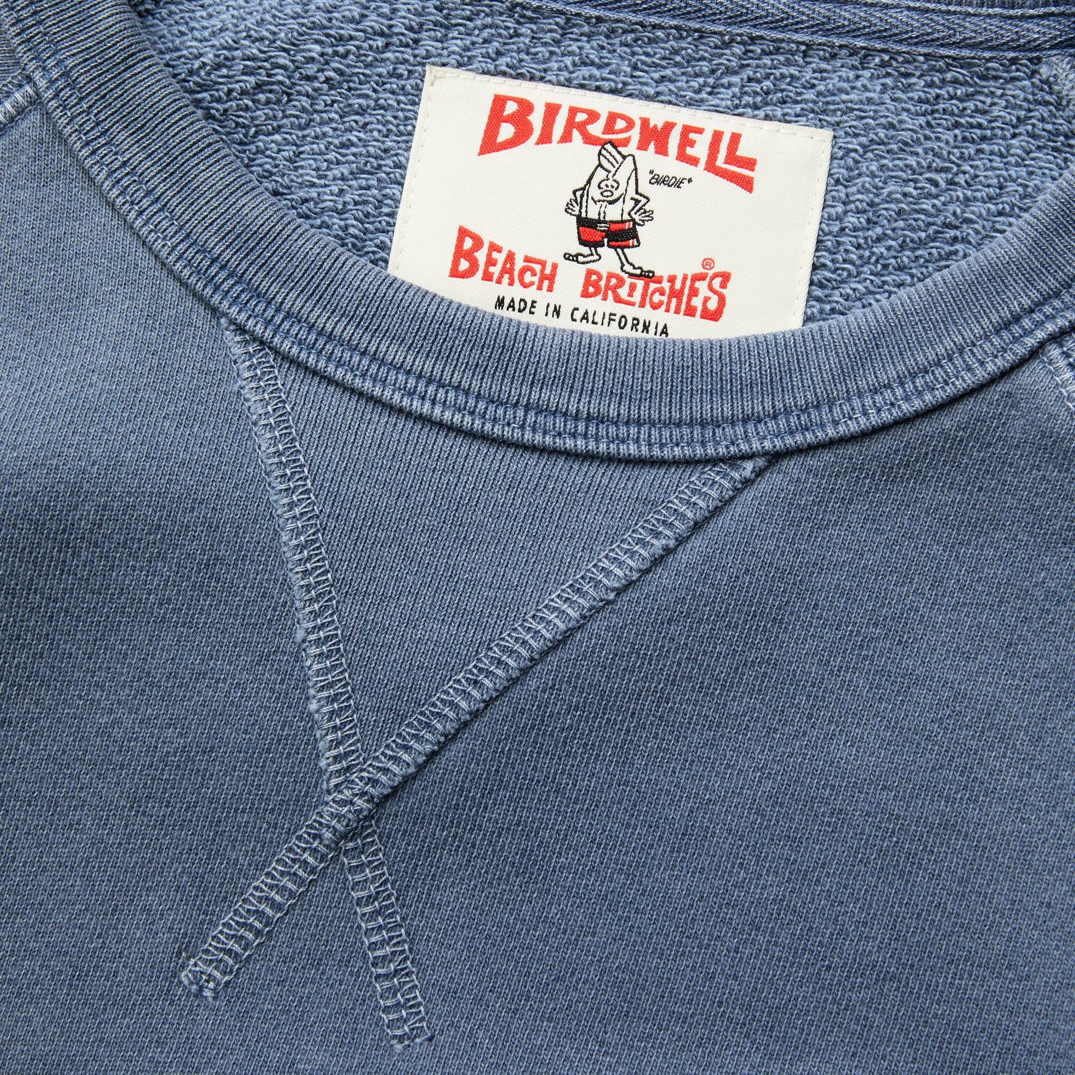Men's Garment Dyed Raglan Crew - Indigo | Birdwell Beach Britches S / Indigo