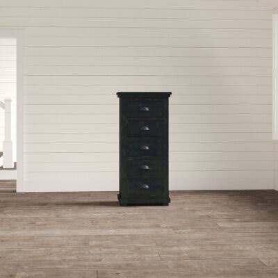 Lockridge 5 Drawer Lingerie Chest Birch LANE? Color: Distressed Black