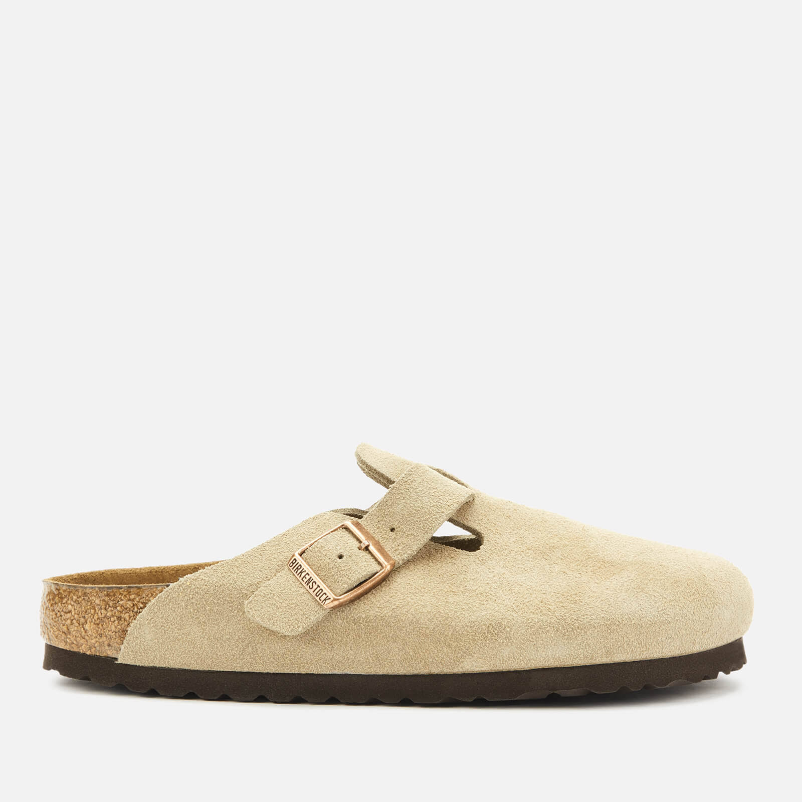 Birkenstock Boston Suede Leather Taupe Clogs