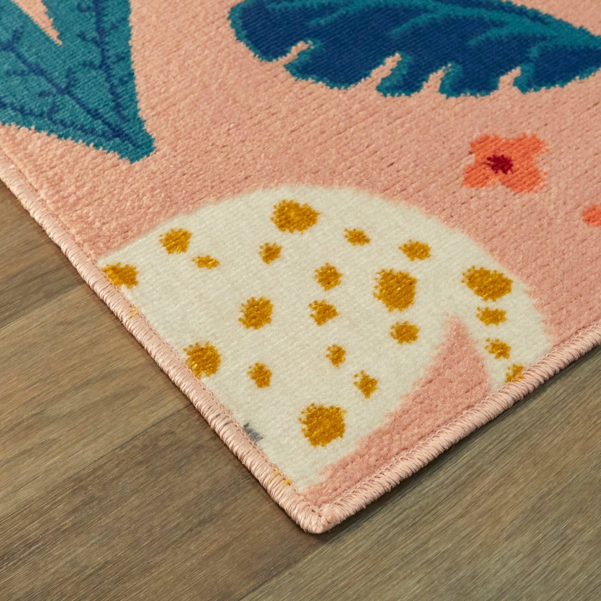 Balta Serengeti Pink 4 ft. x 6 ft. Kids Area Rug
