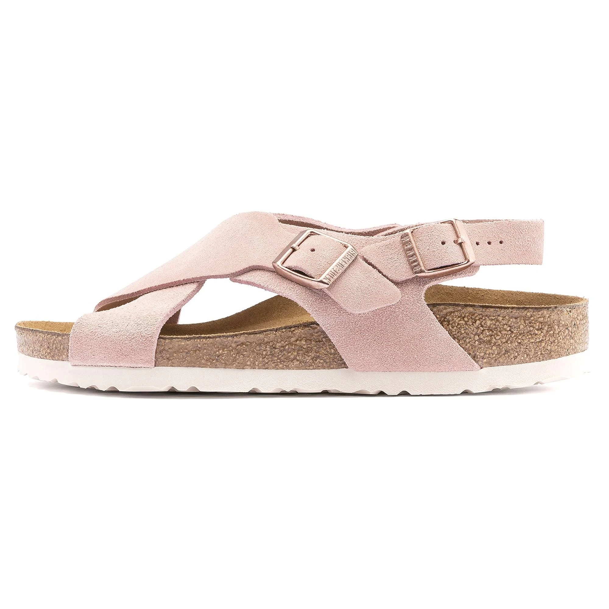 Birkenstock Tulum Suede Leather Light Rose Back-Strap Sandals