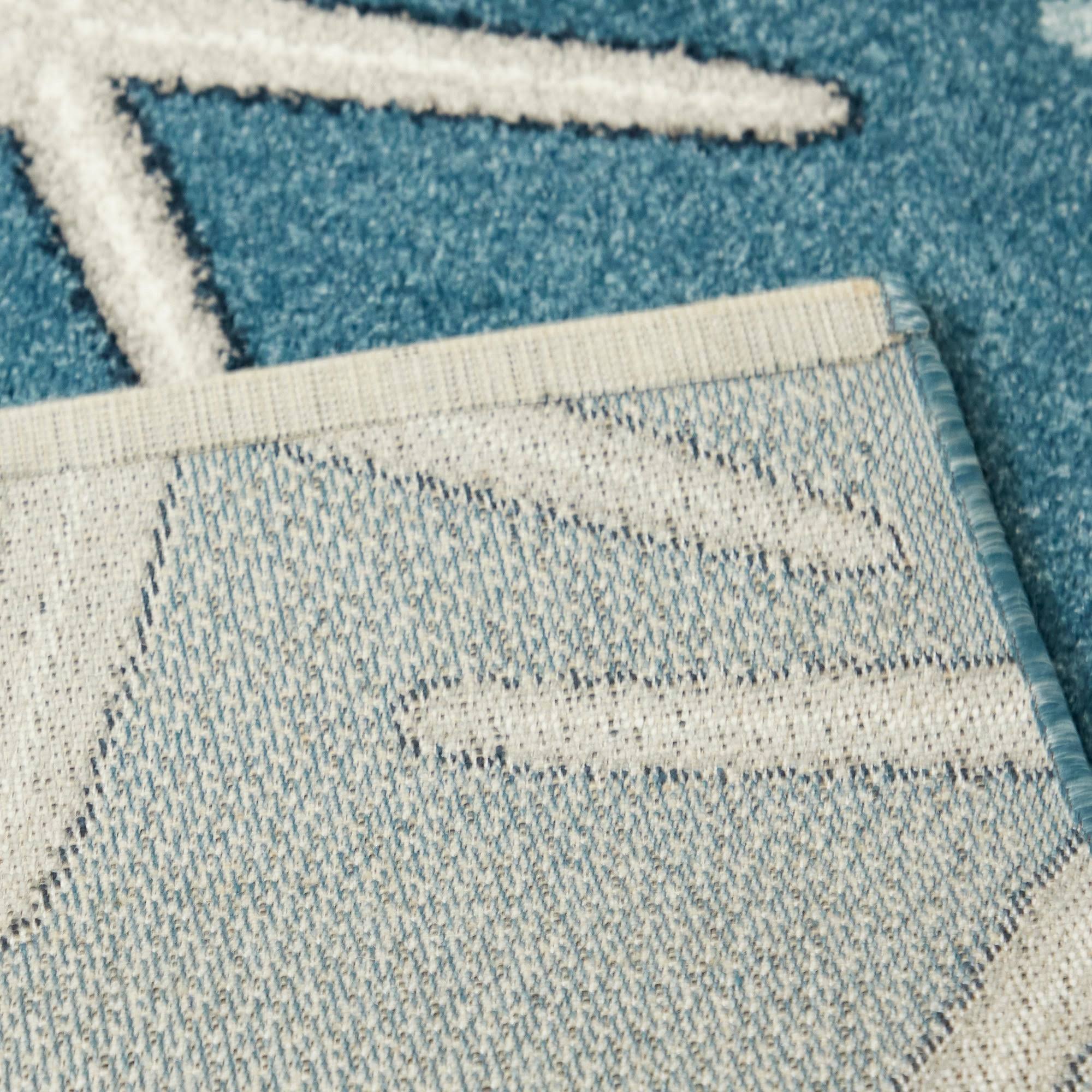 BALTA Massau Dark Blue 5 ft. x 7 ft. Coastal Starfish Area Rug