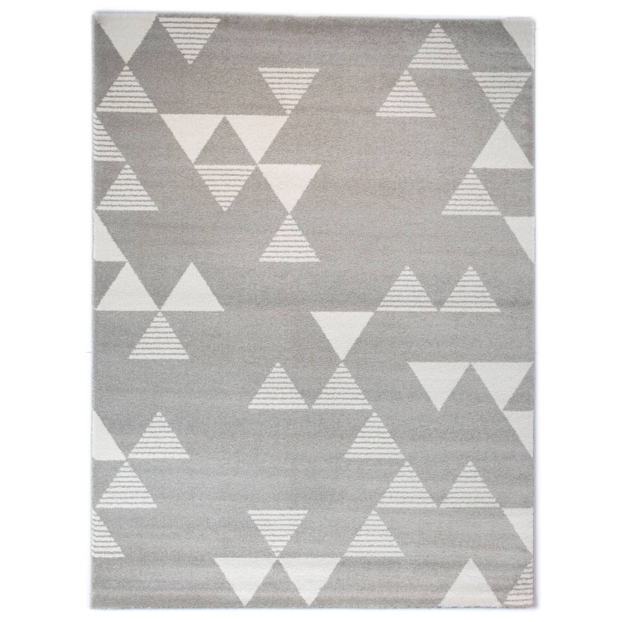 BALTA Phoebe Charcoal 5 ft. x 7 ft. Modern Geometric Area Rug, Grey