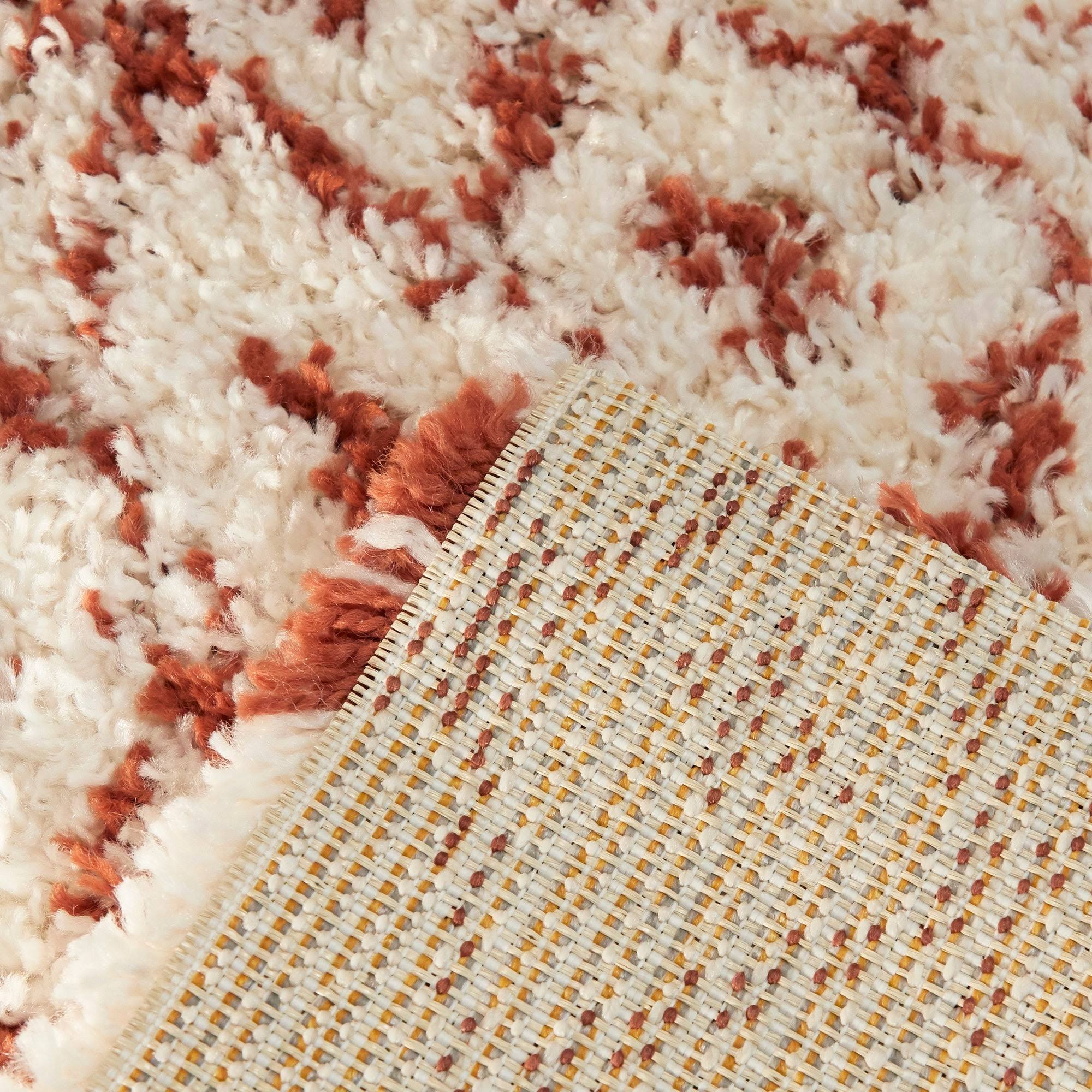 BALTA Dominic Cream/Grey 8 ft. x 10 ft. Moroccan Shag Area Rug