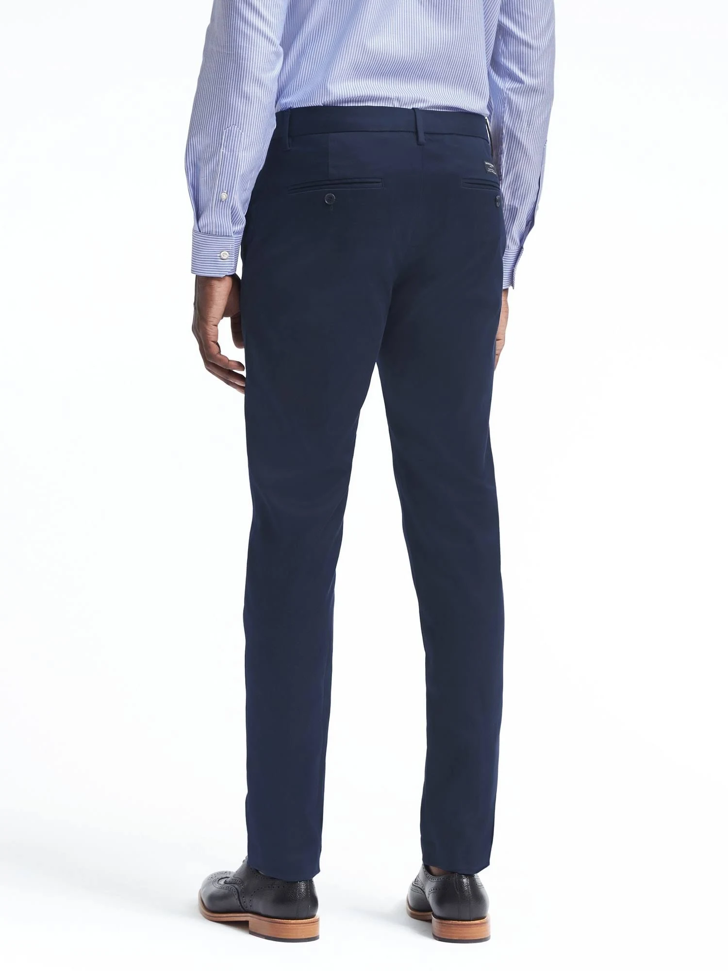 Banana Republic Men's Aiden Slim Rapid Movement Chino Pant Navy Blue Size 32W 30L