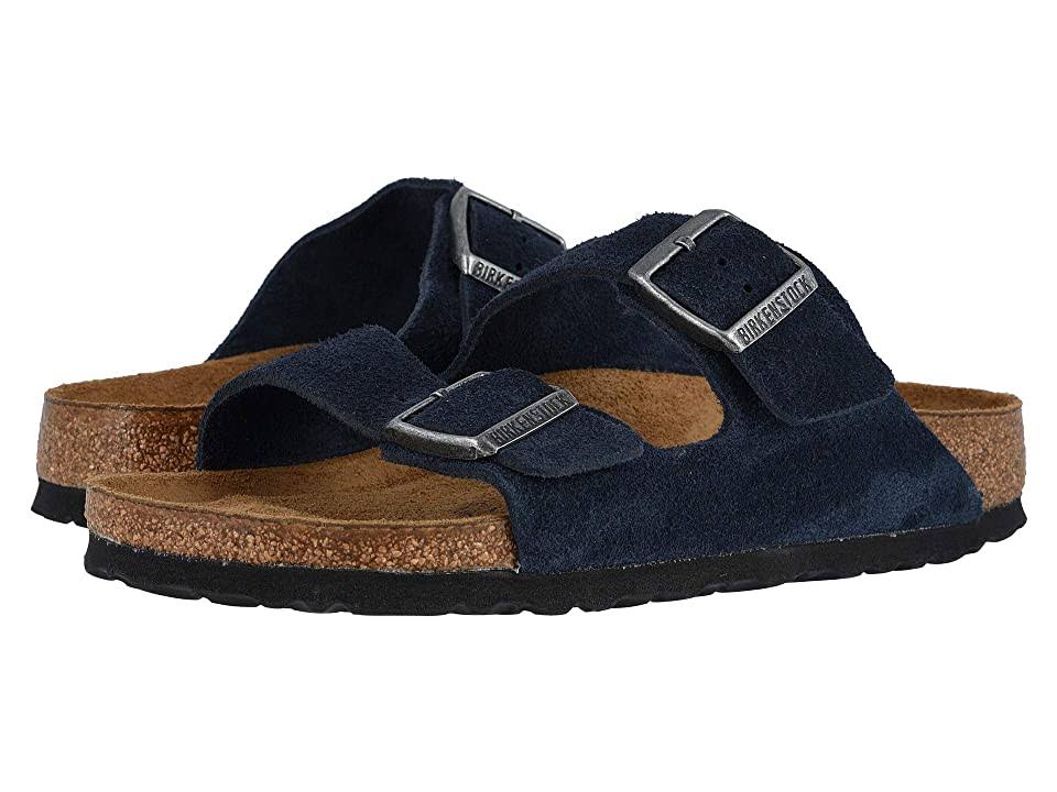 Birkenstock Arizona Soft Footbed Sandals Night Suede : 37 (US Women's 6-6.5) Regular