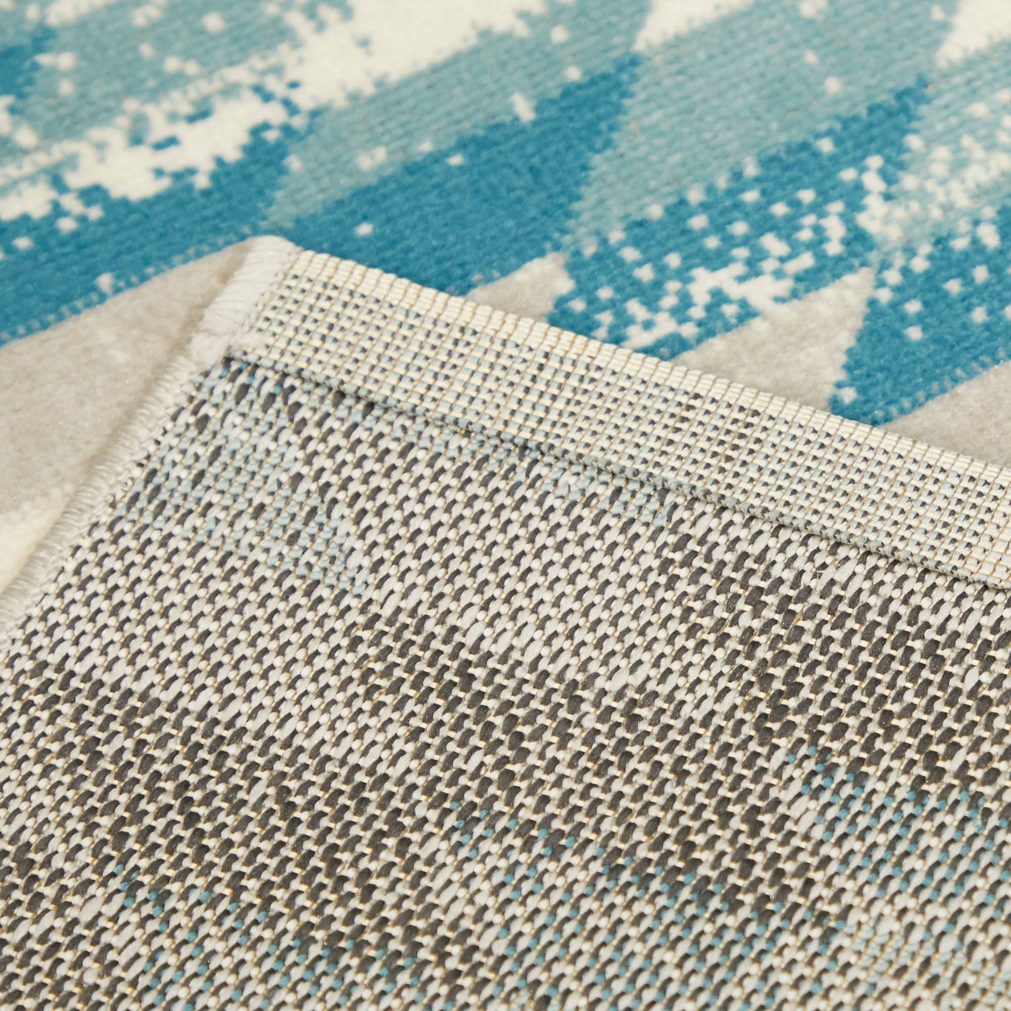 Josefa Diamond Indoor/Outdoor Area Rug - 7&10x22 x 10& - Black