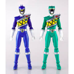 New S.H.Figuarts Zyuden Sentai Kyoryuer Kyoryu Blue & Green Set Action Figure