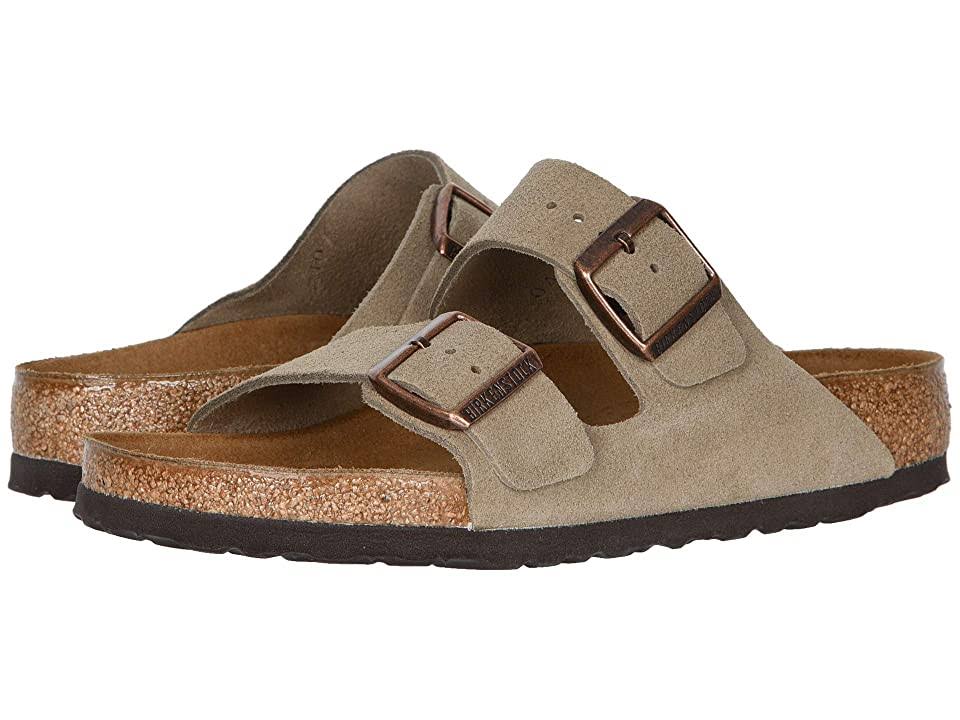 Birkenstock Arizona Sandal - 38 - Taupe Suede