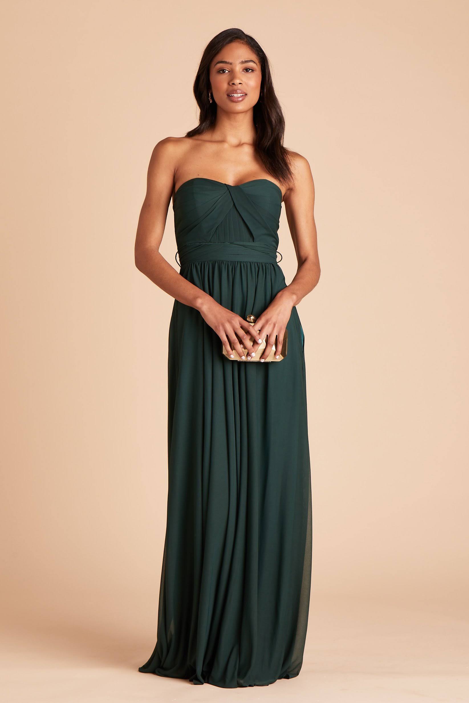 Birdy Grey Chicky Convertible Bridesmaid Dress in Emerald Xs / Emerald
