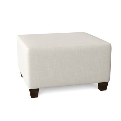 Birch Lane Lise 29x22 Rectangle Standard Ottoman Body Fabric: Conversation Pearl