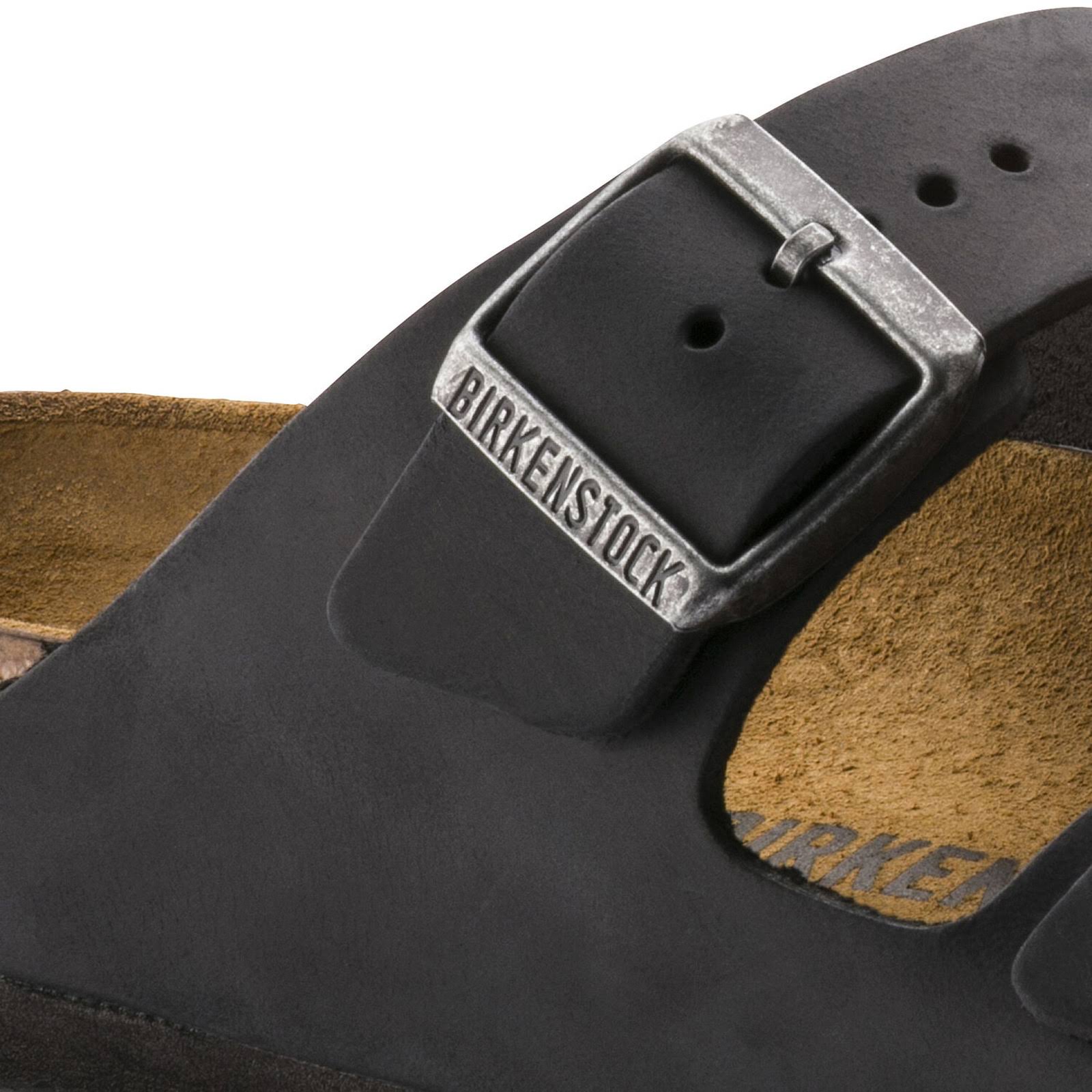 Birkenstock Black Leather Arizona Sandals