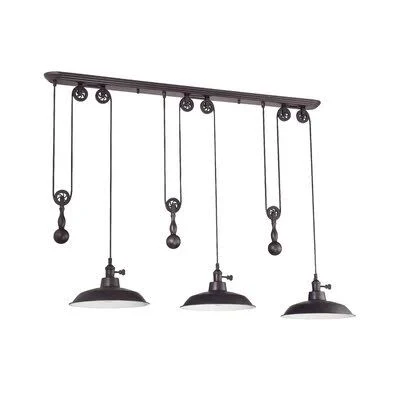 Rolland 3 - Light Kitchen Island Dome Pendant TRNT1597