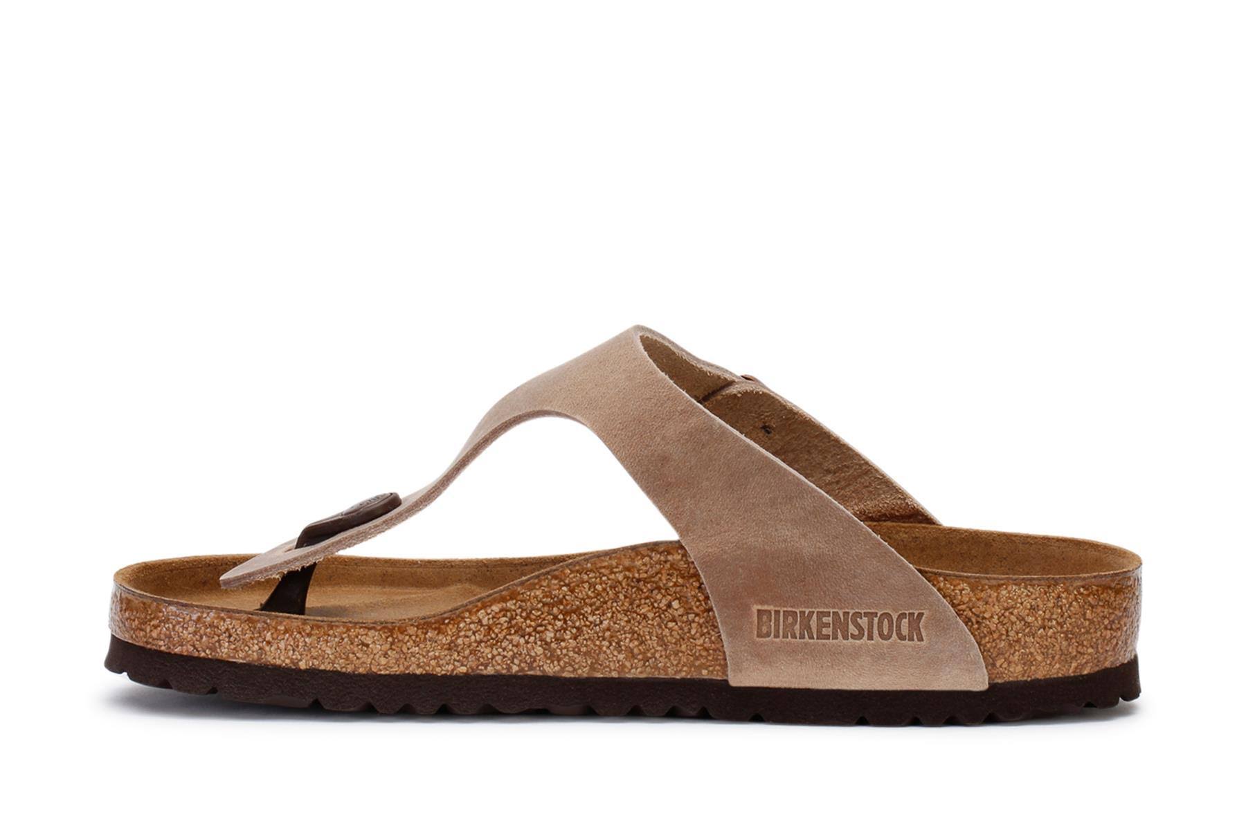 Birkenstock Women's Gizeh Tobacco Oiled Leather 39