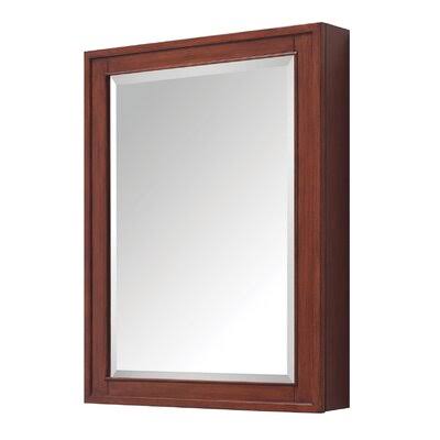 Exley Surface Mount Framed 1 Door Medicine Cabinet with 3 Shelves Finish: Tobacco, Size: 32x22 H x 24x22 W x 5.1x22 D