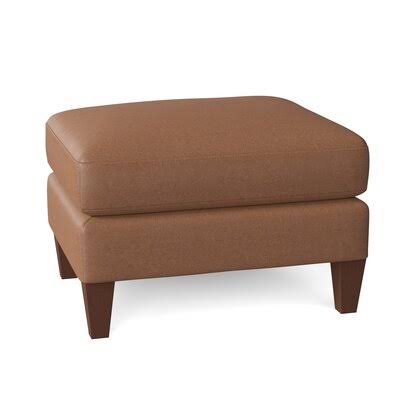 Barstow 26x22 Leather Rectangle Standard Ottoman AllModern Custom Upholstery Body Fabric: Durango Acorn