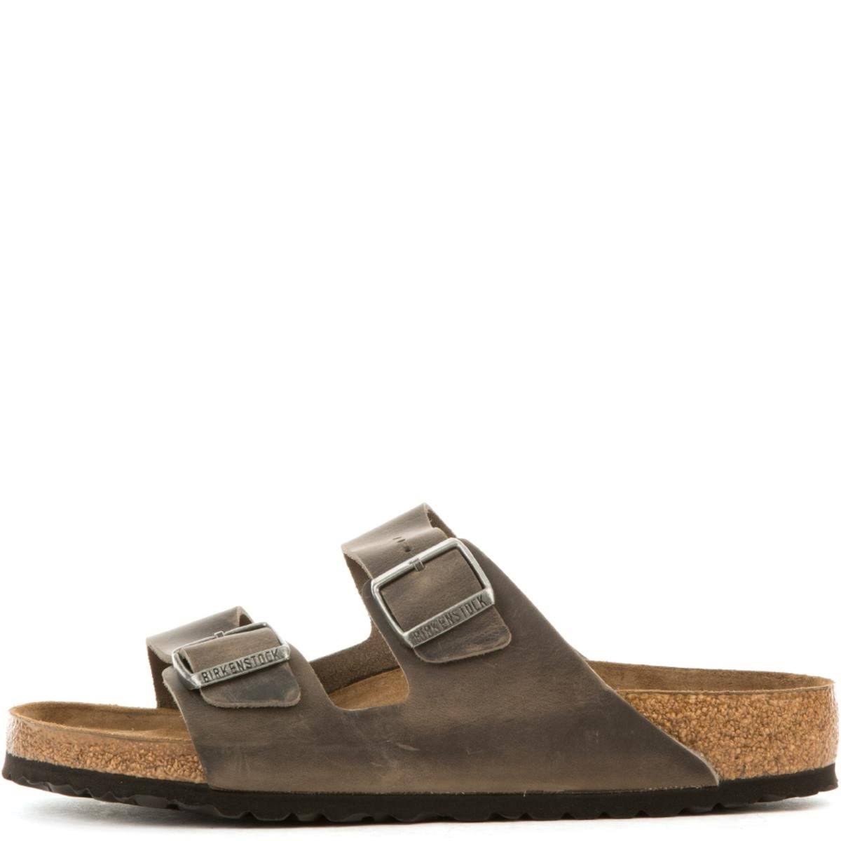 Birkenstock Arizona Soft Footbed (36 Iron Oiled Leather)