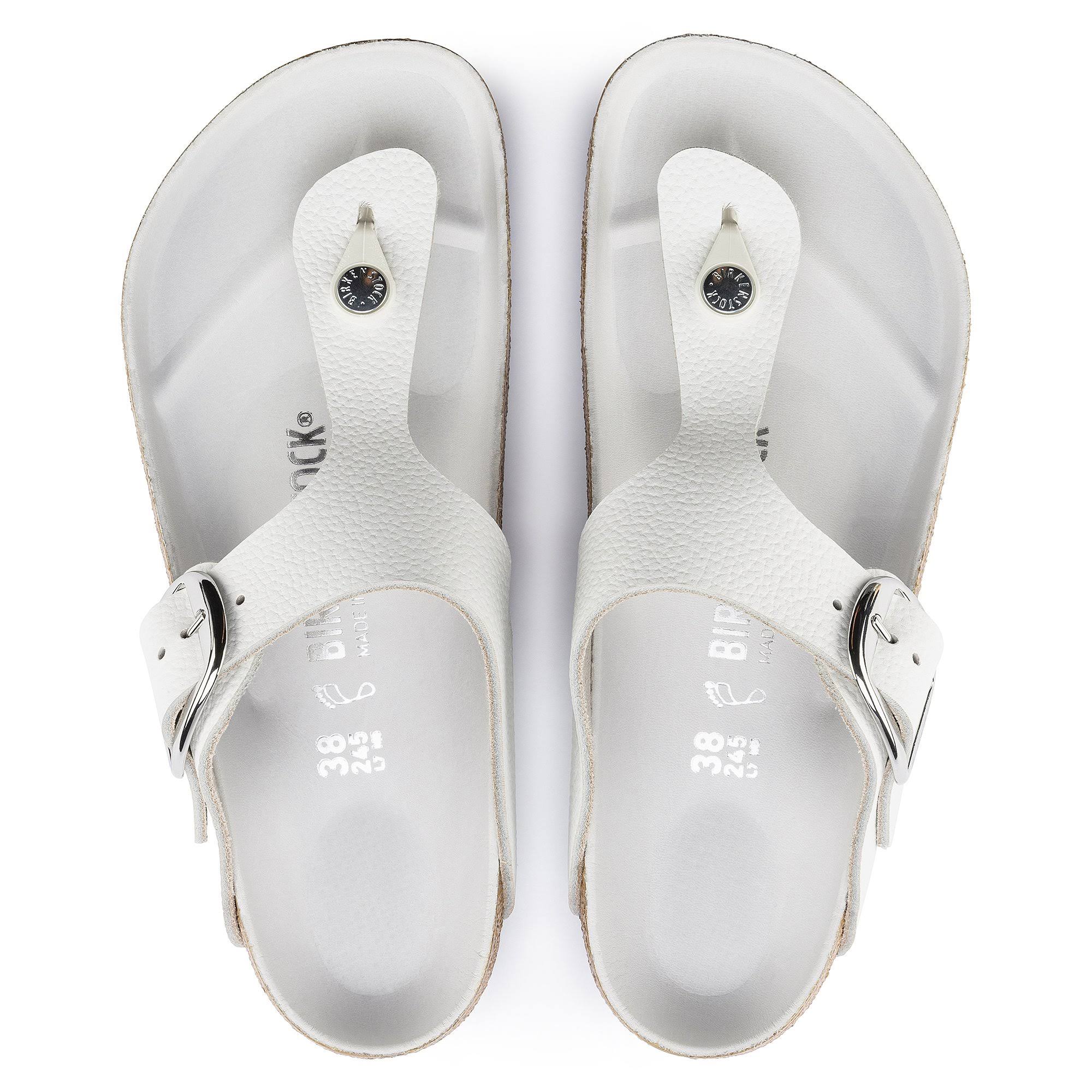 Birkenstock Gizeh Big Buckle White Leather / 40 / Regular