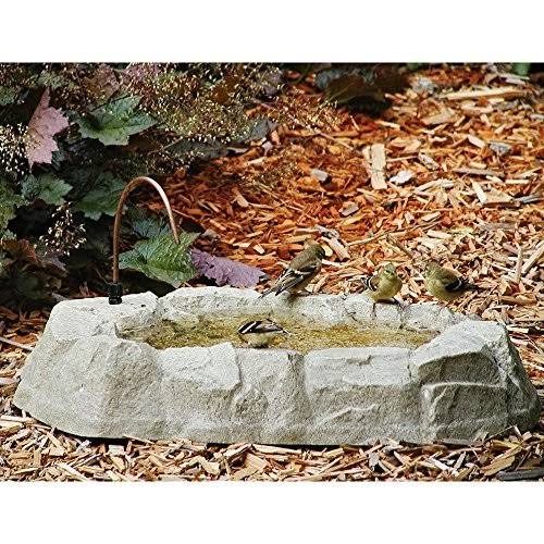 Birds Choice Rocky Mountain Ground Bird Bath with Dripper