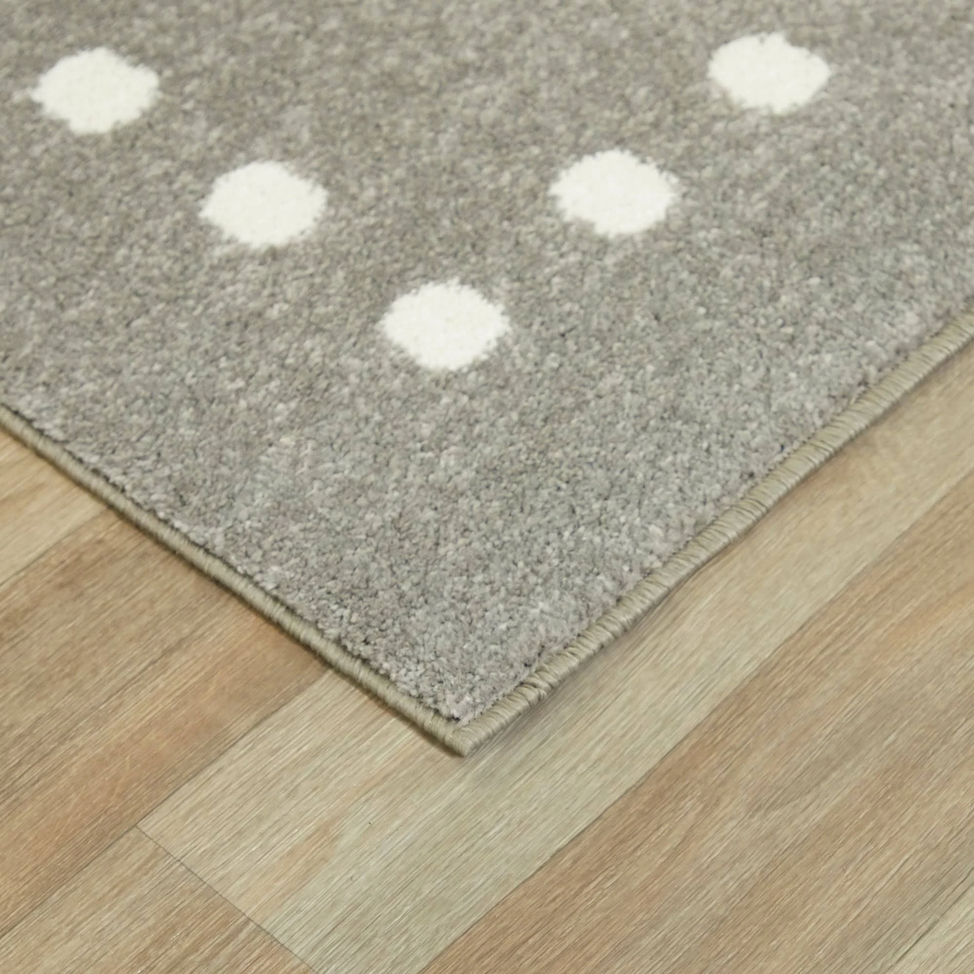 Balta Fontaine Grey 5 ft. x 7 ft. Dot Border Area Rug