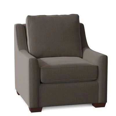 L? A 33x22 Wide Armchair Birch Lane Body Fabric: Conversation Cinder