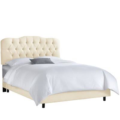 Stella Upholstered Bed Color: Cotton Twill Natural, Size: Twin
