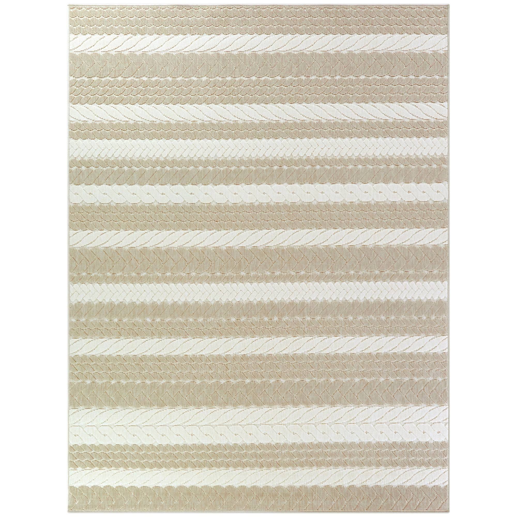BALTA Caldwell Navy 8 ft. x 10 ft. Nautical Stripe Indoor/Outdoor Area Rug, Blue