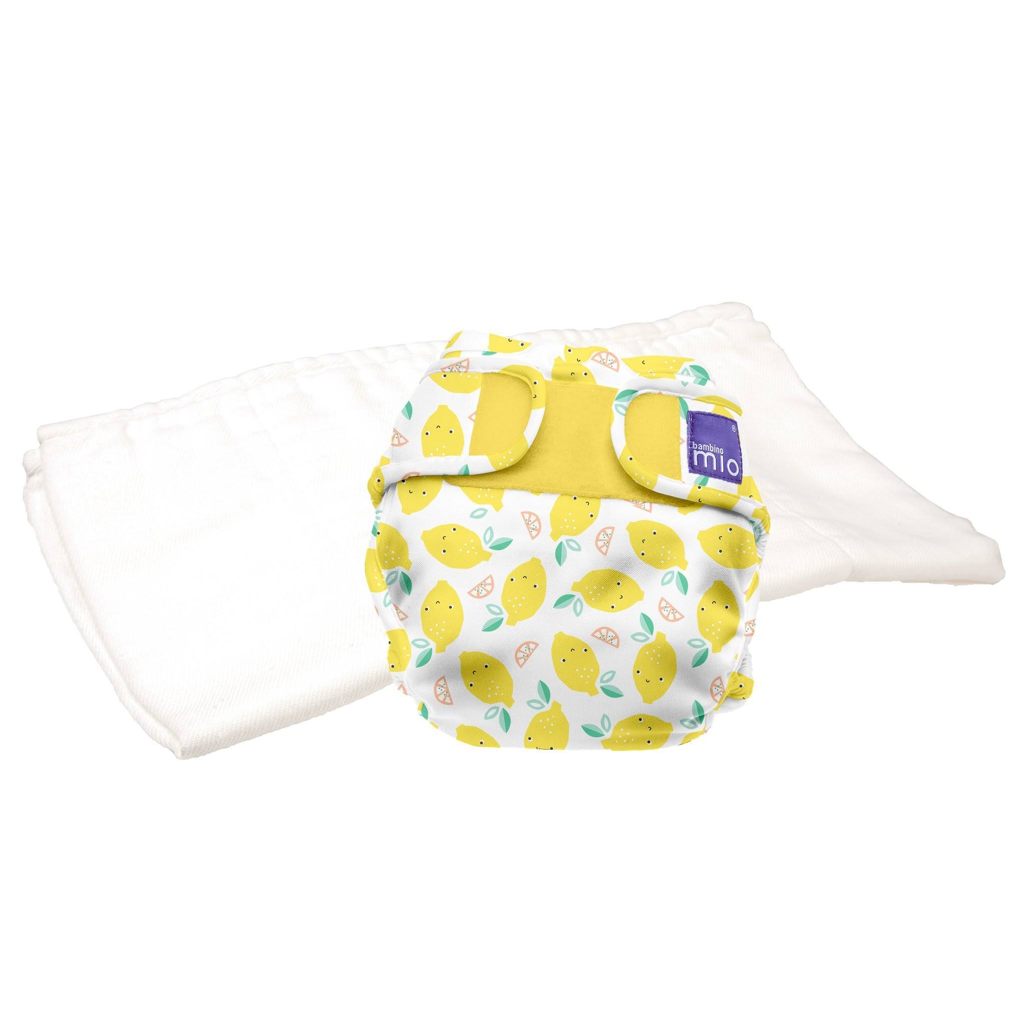 Bambino Mio mioduo Two-Piece Cloth Diaper, Lemon Drop / Size Two