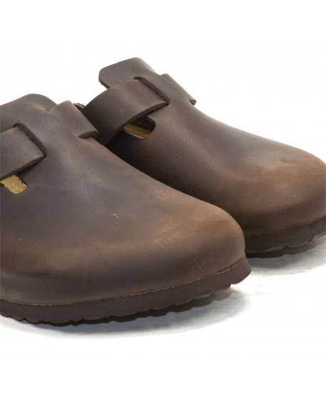 Birkenstock Boston Leather Clog - Women's Habana Oiled Leather, 37.0