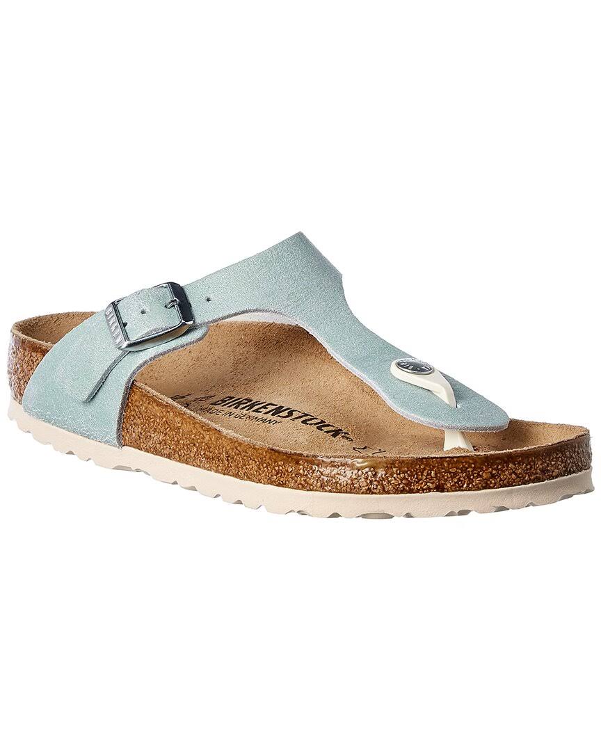 Birkenstock Gizeh Birko-Flor Sandal, Blue / 37