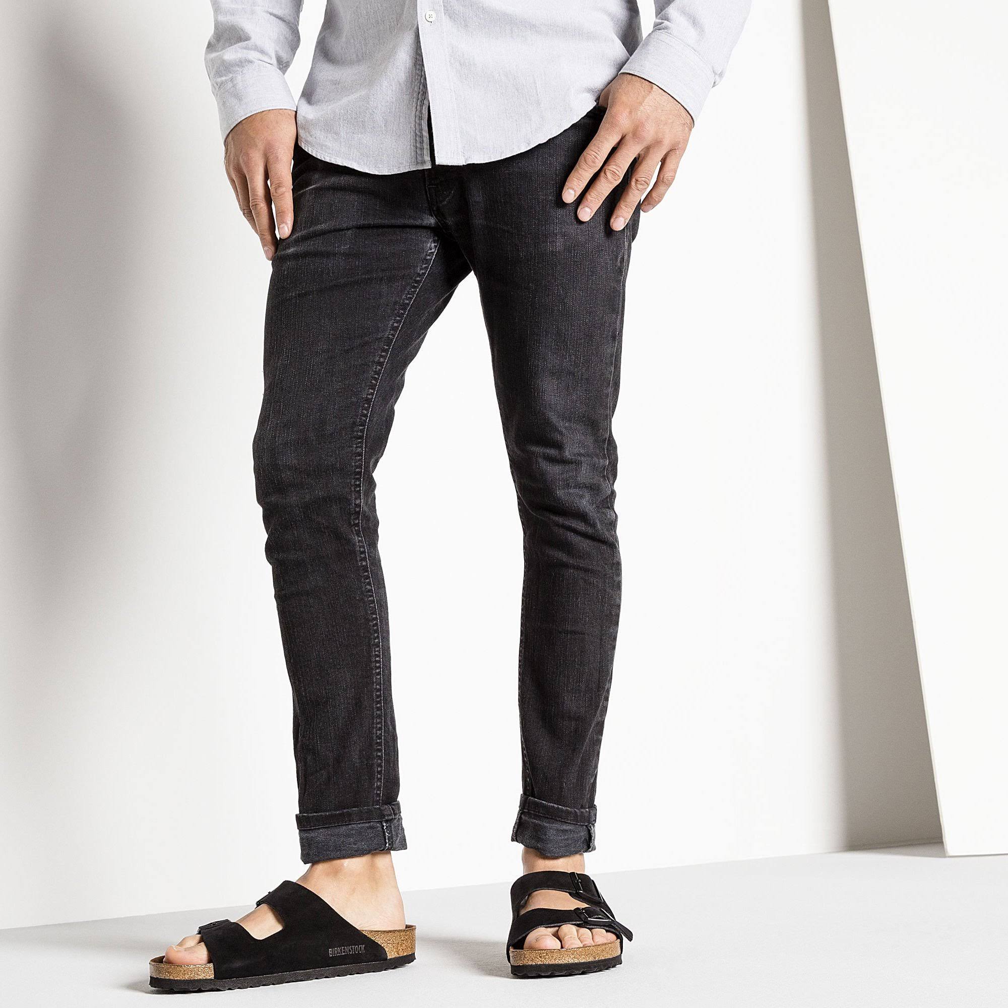 Birkenstock Arizona Soft Footbed - Suede Black / 39 / Narrow