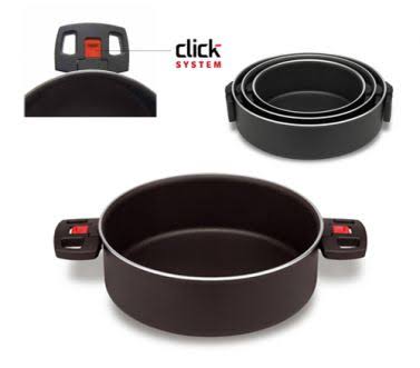 Ballarini Set: Ollast 16 + 20 + 24 cm and Glass Top Click + Cook Ballarini Discounts!