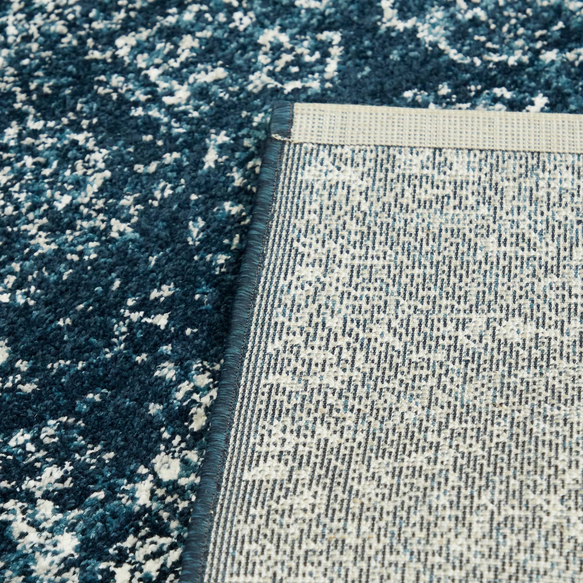 BALTA Finn Blue 5 ft. x 7 ft. Overdyed Persian Area Rug