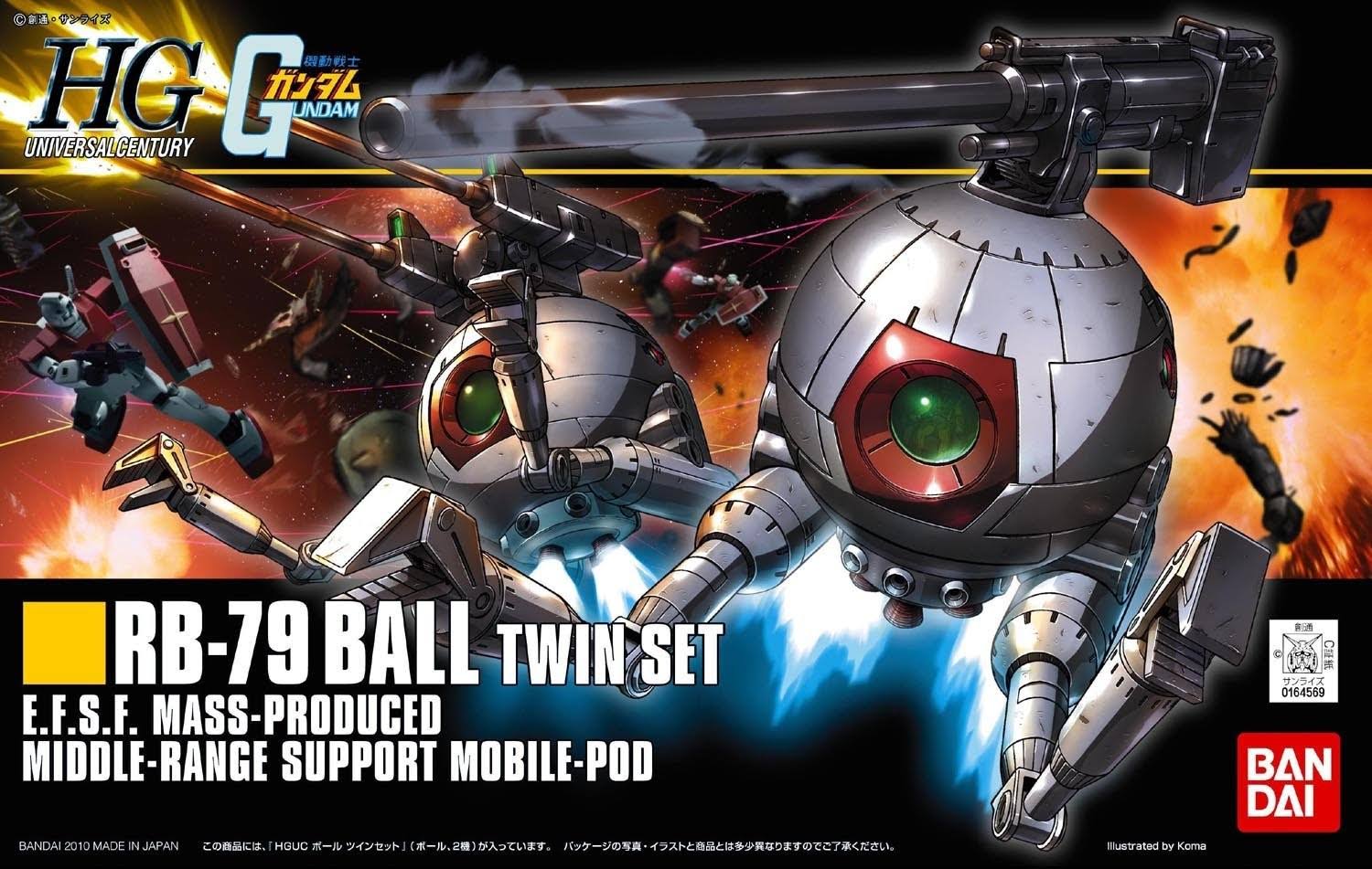 Bandai 164569 1/144 RB-79 Ball Twin Set