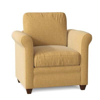 Allensby 35x22 Wide Armchair Birch Lane Body Fabric: Nobletex Gold